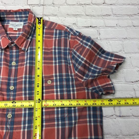 Lucky Brand Men Short Sleeve Cotton Button Shirt Top Size Extra Large M107 -17 - Picture 4 of 16